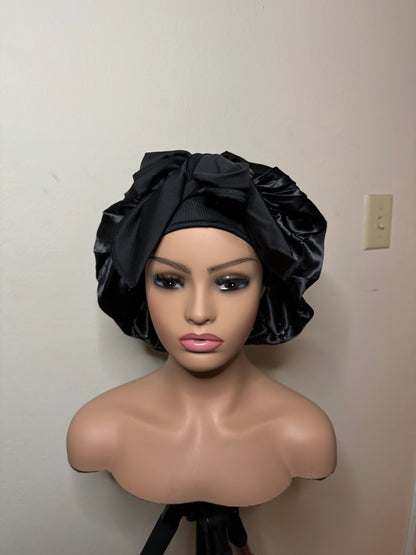 Satin Wrap Bonnet